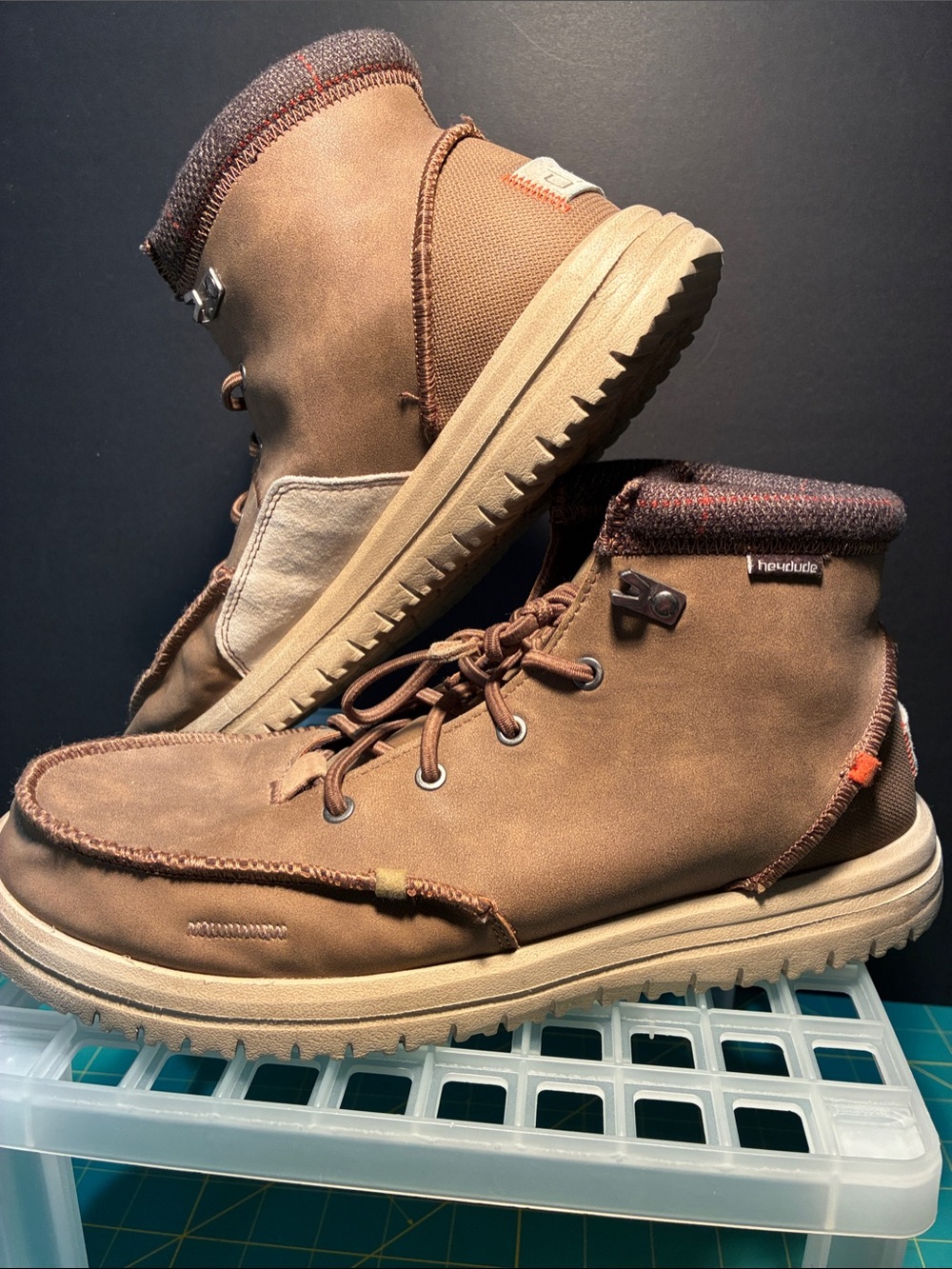 Heydude Brown Men’s Chukka Boots – Casual Lace-Up Ankle Boot